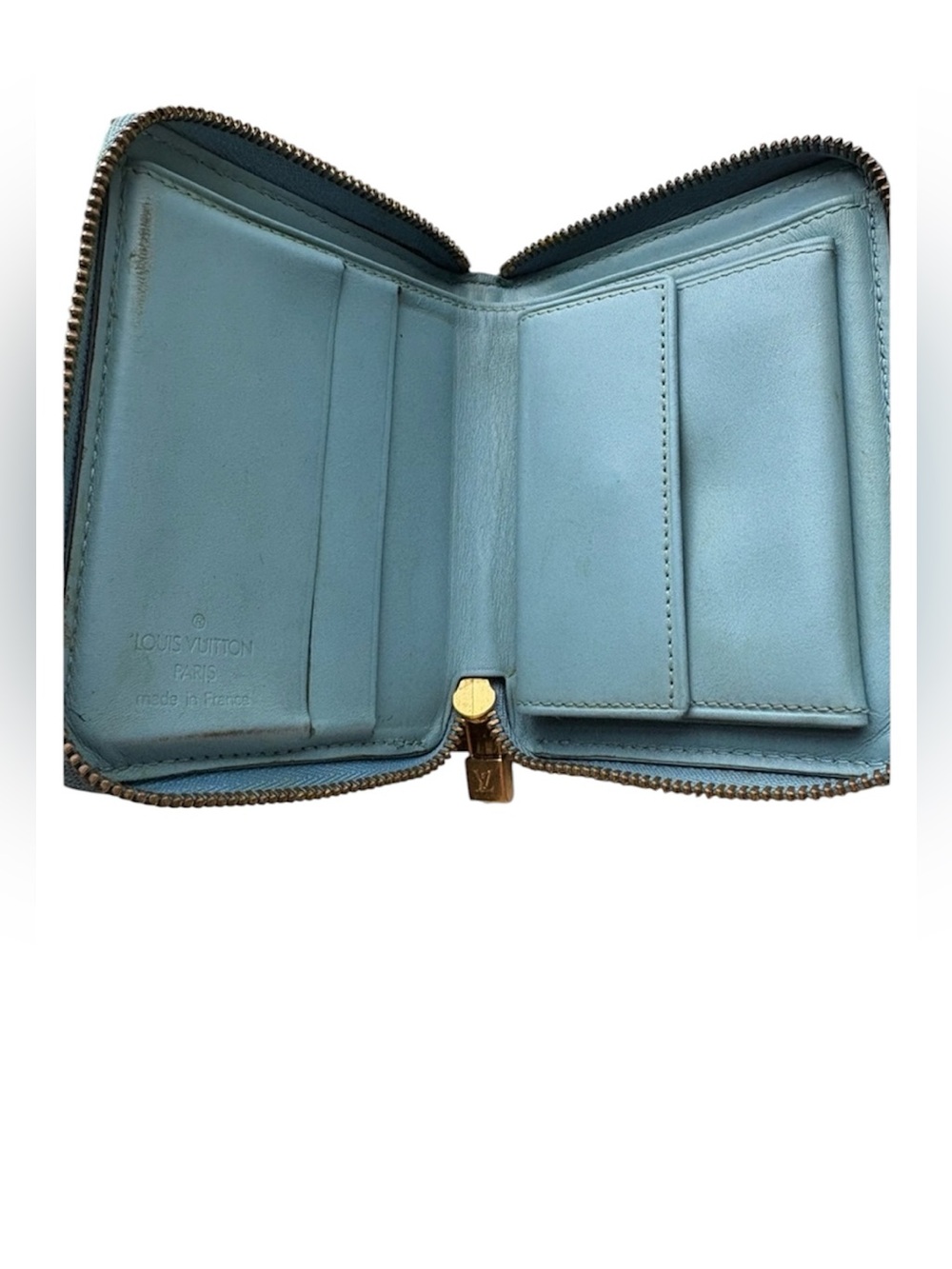 Louis Vuitton Monogram Vernis Small Zip Wallet – Yellow & Blue - Picture 4 of 6